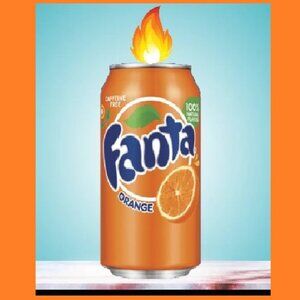 12oz Fanta Orange Soda Candle Can Handcrafted in TN Scented Great Holiday Gifts